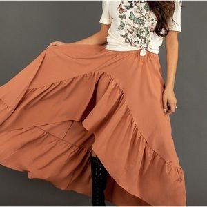 Joyfolie High-Low Ruffled Bae Skirt XS